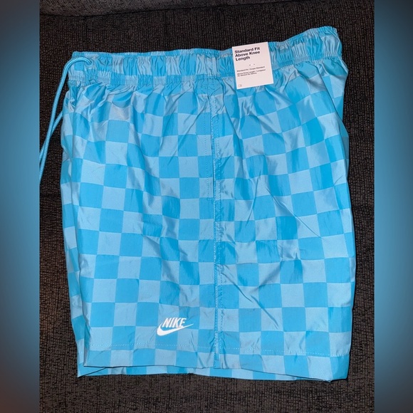 Nike Other - Nike Mens Blue Checkered Shorts